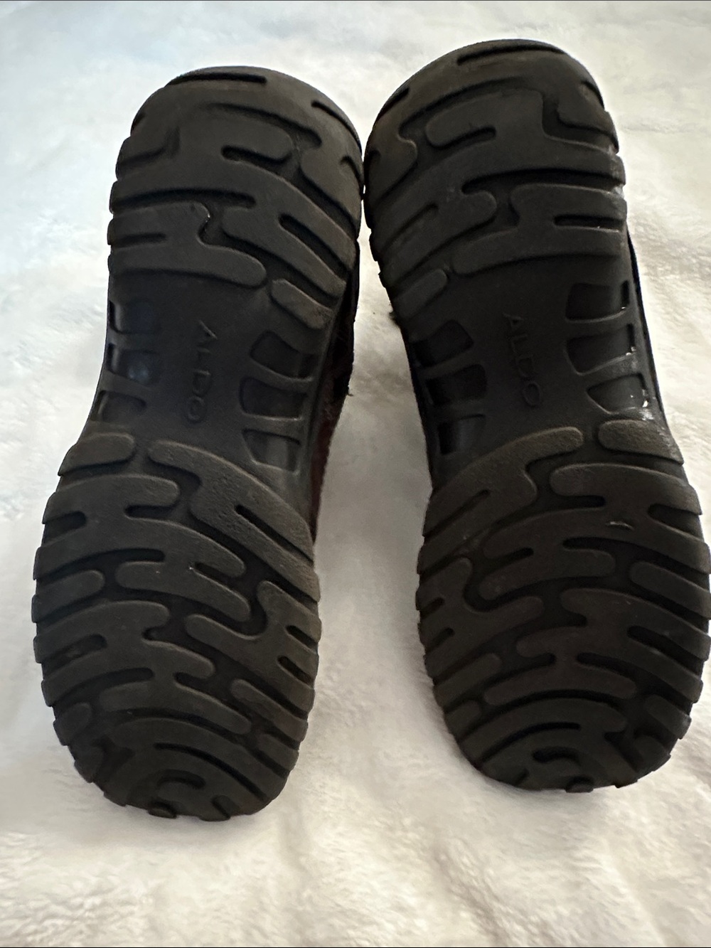 ALDO Brown Leather Double Stitched Classic Comfy Lined Boots Sz10 Brand Quality - Picture 5 of 11